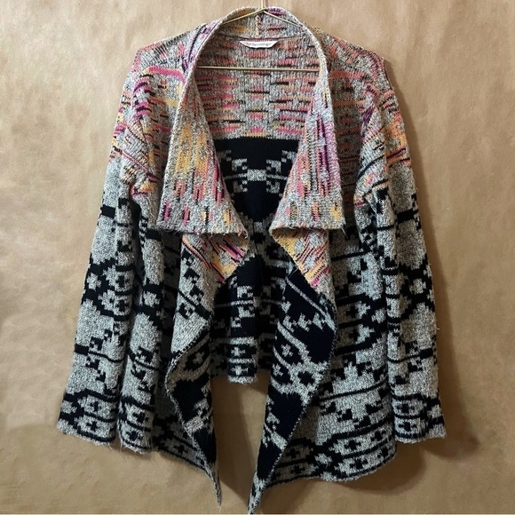 Soft Surroundings Sweaters - Soft Surroundings | Calais Aztec Southwestern Open Front Cardigan Sweater Size M